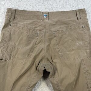 Kuhl Revolvr Pants Mens 36x28 Khaki Tan Patina Dye Outdoor Hiking Gorpcore Camp